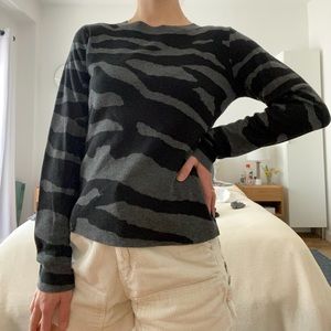 Anthropologie sweater - zebra print